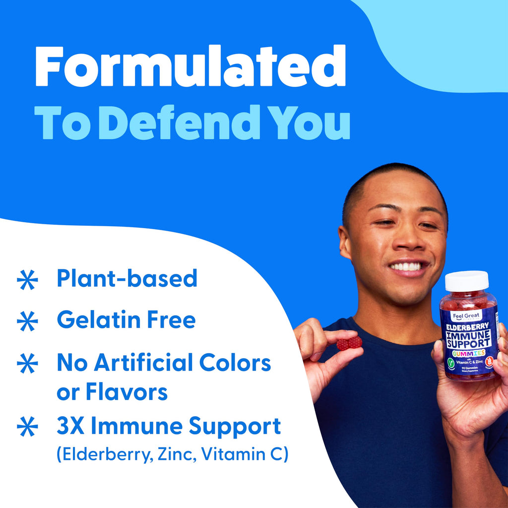 The Feel Great Vitamin Company Sambucus Elderberry Gummies with Zinc & Vitamin C - image 4