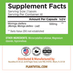 Plantvital Organic Moringa Capsules for Breastfeeding - 120 Capsules - image 8