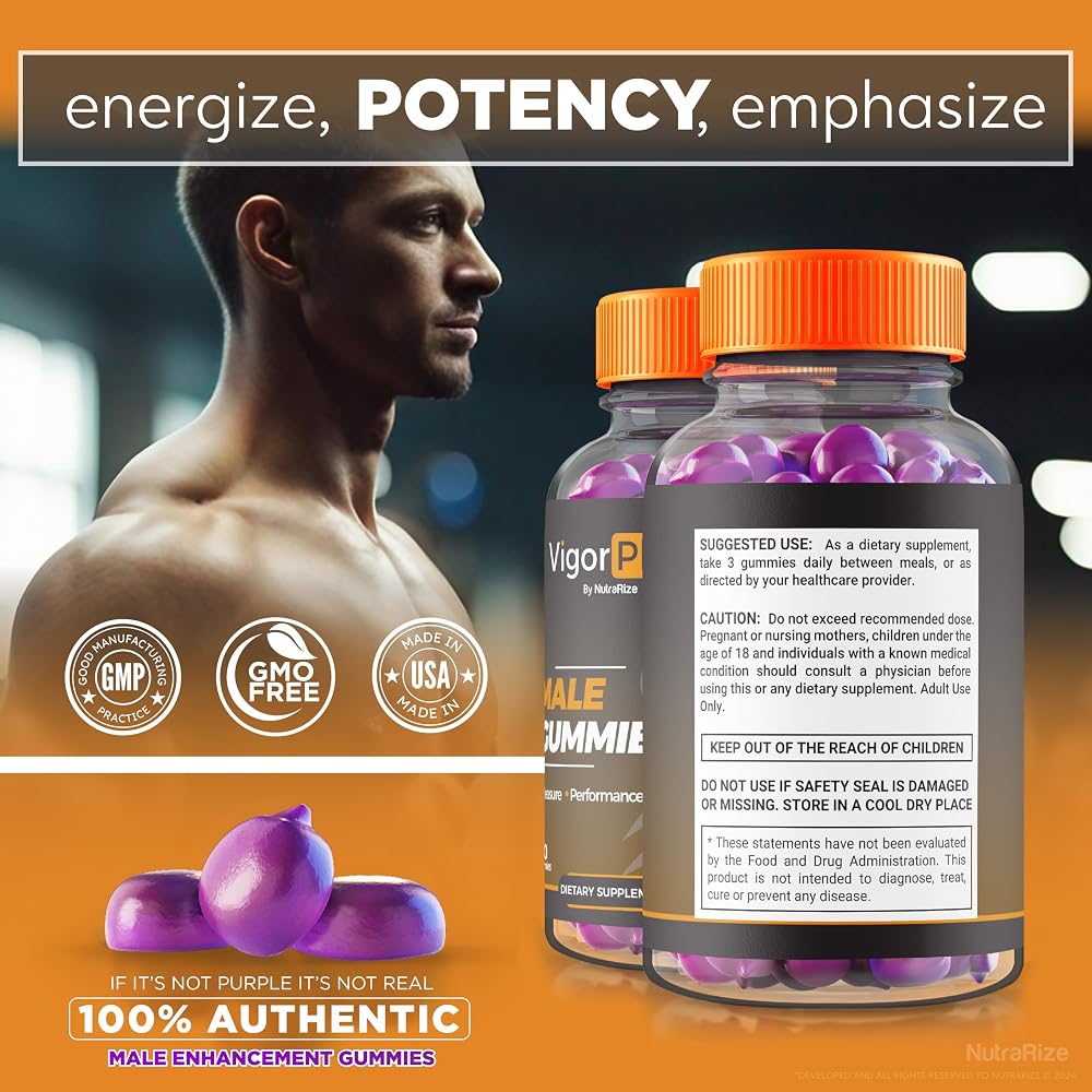 NutraRize Vigor Plux Male Gummies - 60 Gummies - image 8