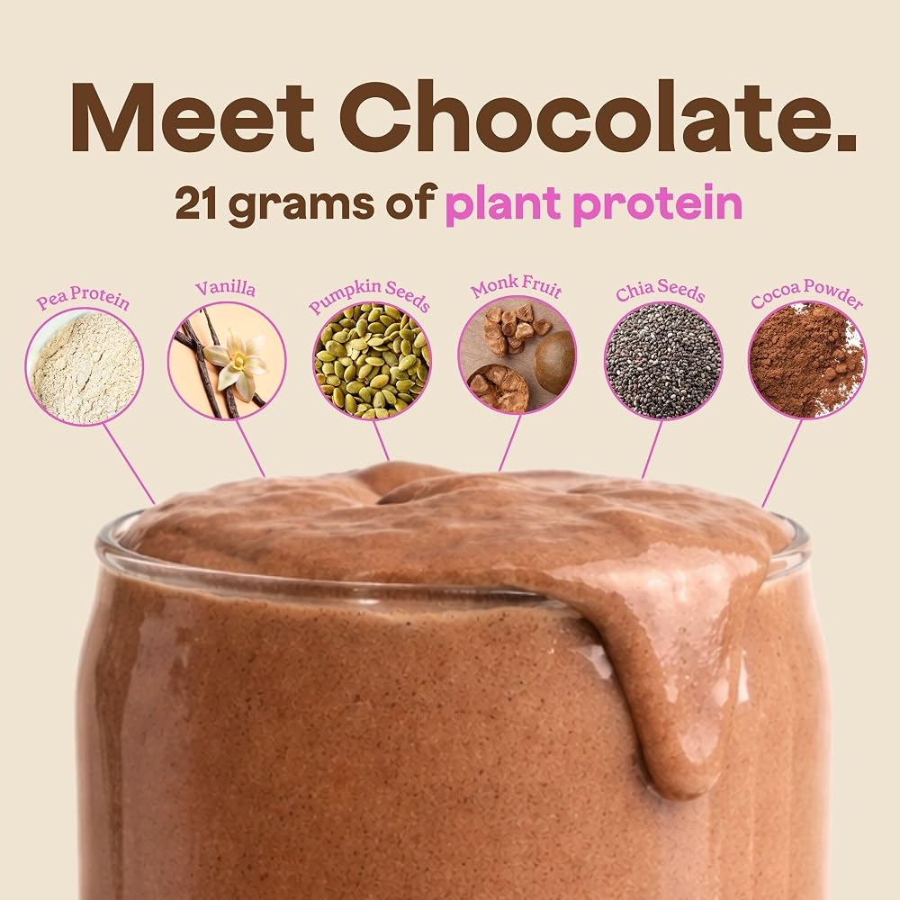 Blender Bombs Plant Protein Powder Chocolate 21g - 20 Servings - image 2