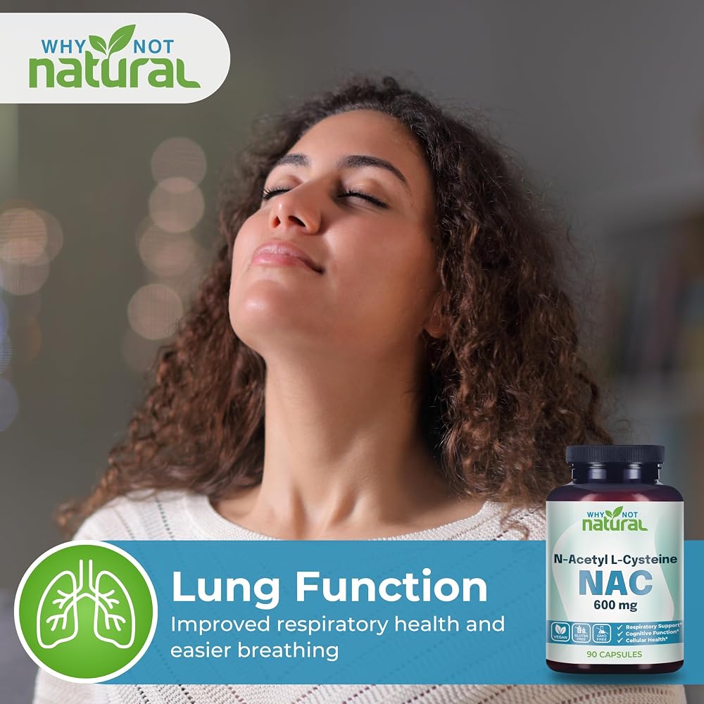 Why Not Natural NAC Supplement 600 mg - 90 Capsules - image 6
