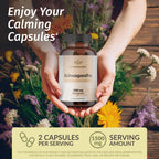 HERBAMAMA Ashwagandha Root Capsules for Mood & Relaxation - 100 Count - image 2