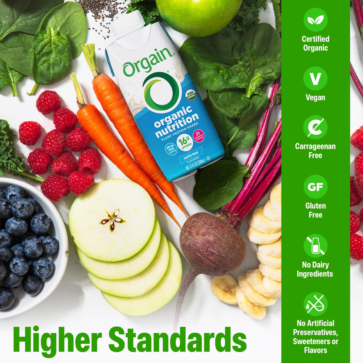 Orgain Organic Vegan Protein Shake Vanilla - 12 Pack - image 7