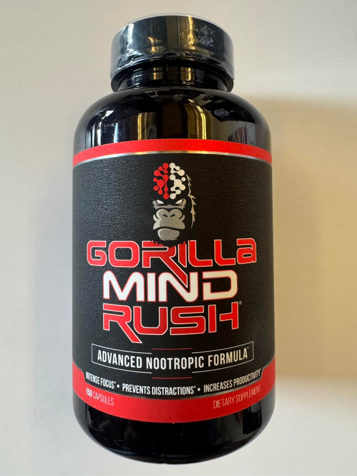 Gorilla Mind Rush Nootropic Cognitive Supplement - 150 Capsules - image 2