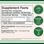 Double Wood Supplements Prostate Support Saw Palmetto + Pumpkin Seed Oil - image 2