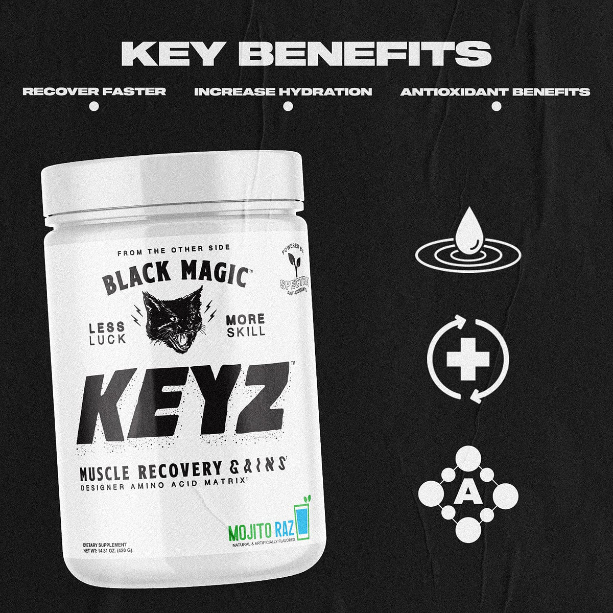 Black Magic Keyz Amino Acid Matrix Powder - Muscle Recovery - image 3