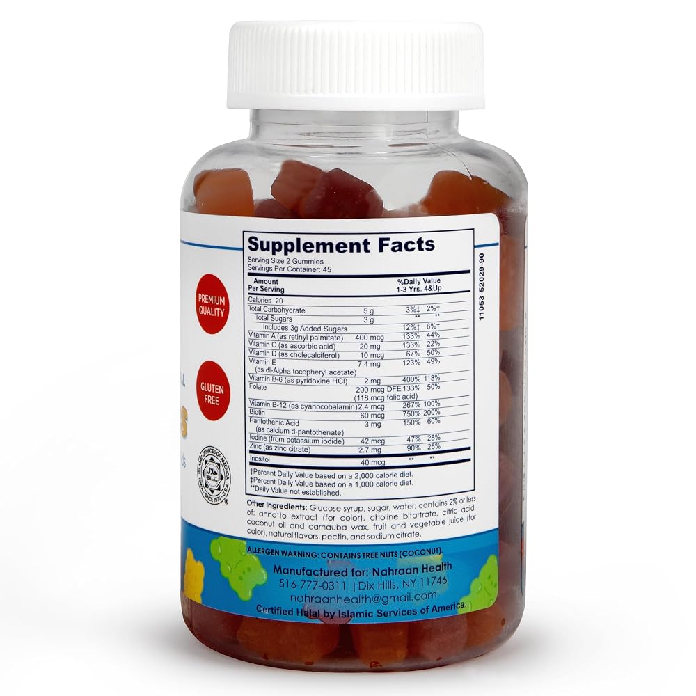 NAHRAAN HEALTH Kids Multivitamin Gummies Immune Support - 90 Count - image 2