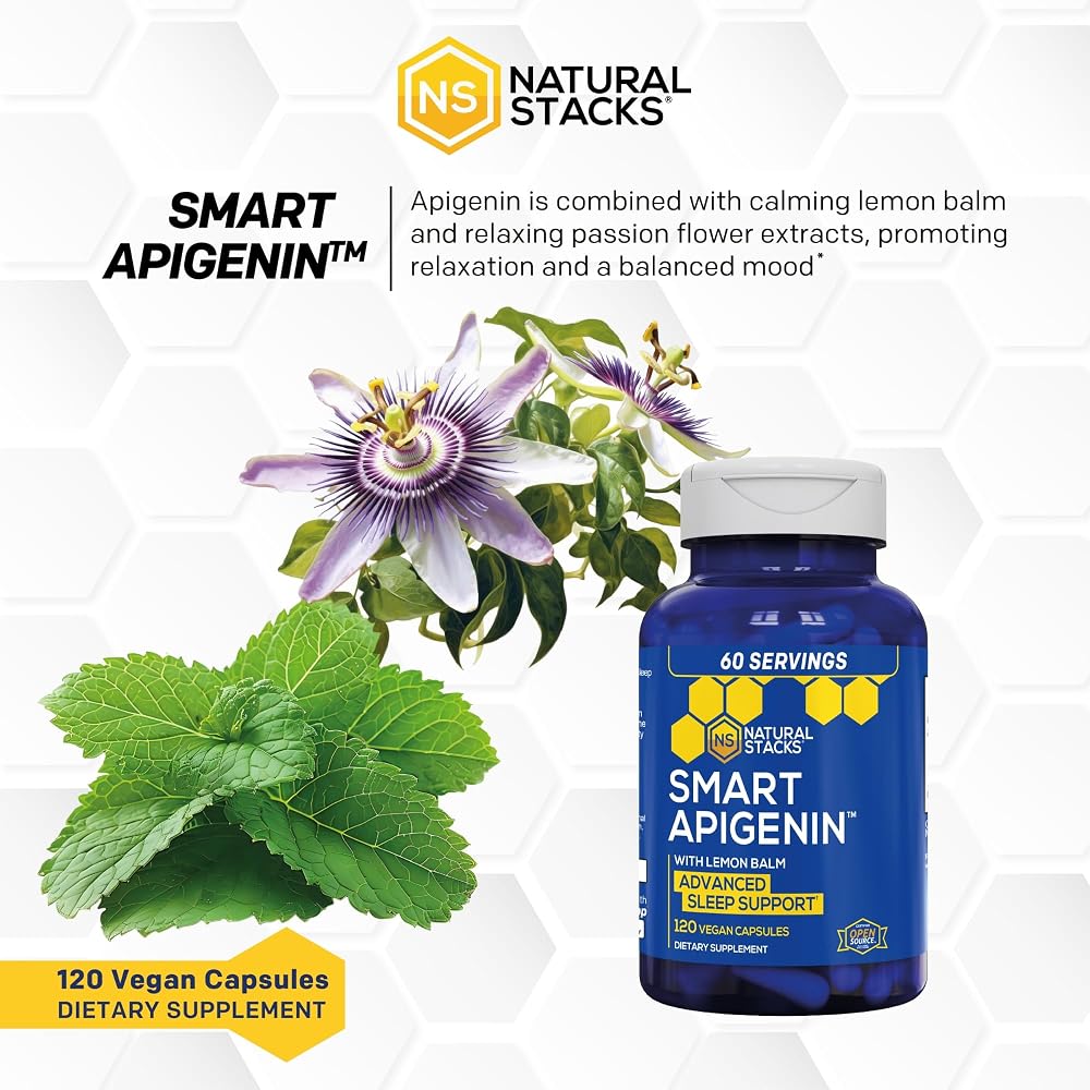 Natural Stacks Smart Apigenin Sleep Supplement - 120 Capsules - image 6