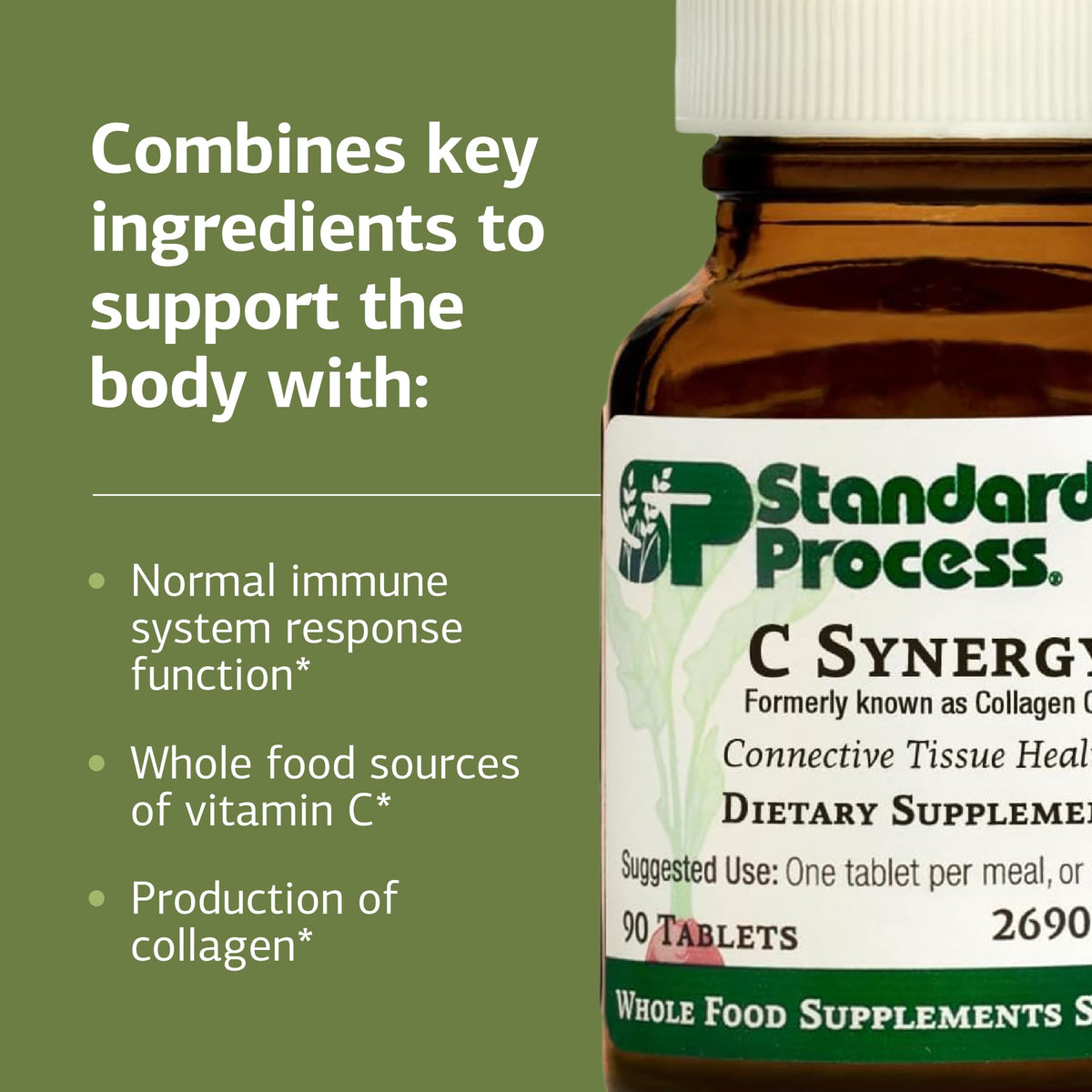 Standard Process C Synergy Vitamin C Collagen Support - 90 Tablets - image 4