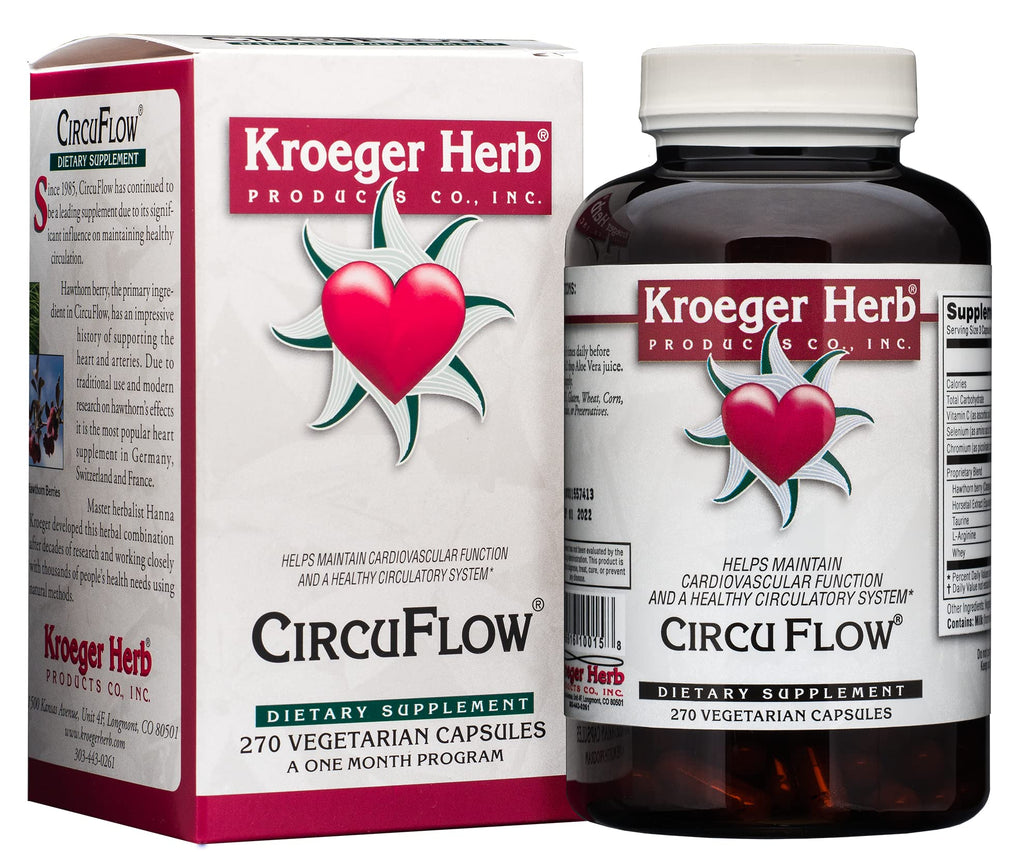 Kroeger Herb Circuflow Capsules for Heart Support - 270 Count (Pack of 2) - image 2
