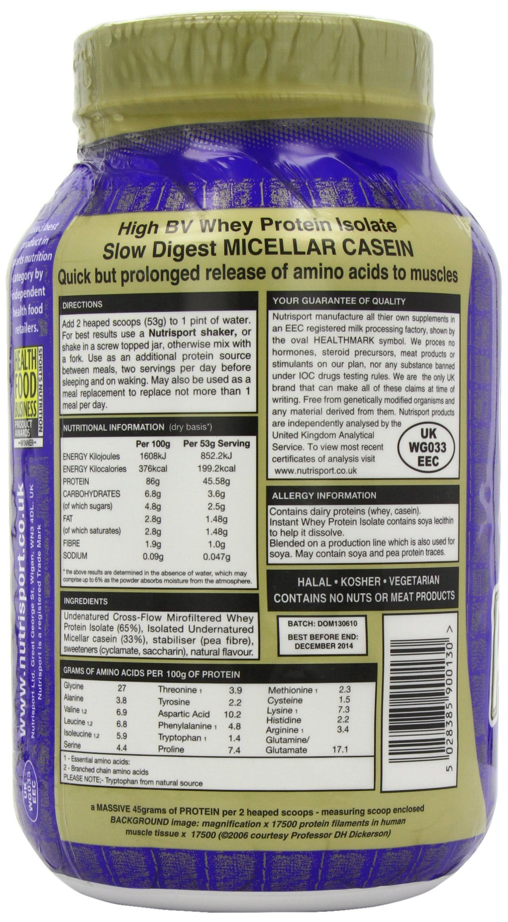Nutrisport 90+ Protein Banana - 908g - image 5