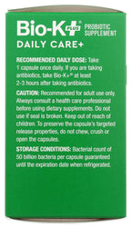 Bio-K + Daily Care Plus Probiotic Supplement Capsules for Adult Men