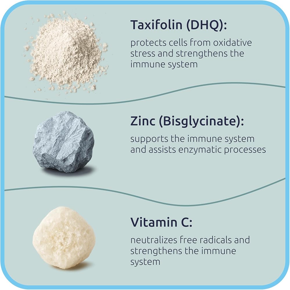 BiotaxX Taxifolin Dihydroquercetin Vitamin C Zinc - 60 Capsules - image 4