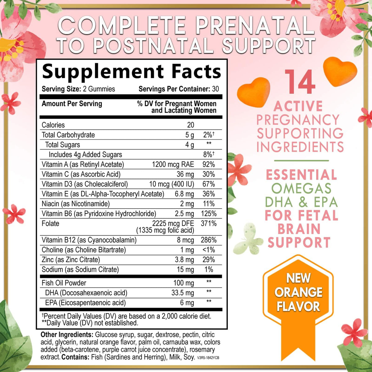 Hello Lovely! Prenatal Vitamins Multivitamin with DHA & Folic Acid - 60 Gummies - image 2