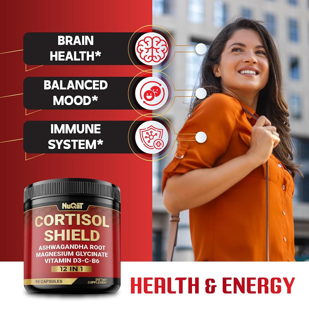 NUQIIT Cortisol Shield Ashwagandha & Magnesium - 90 Capsules - image 4