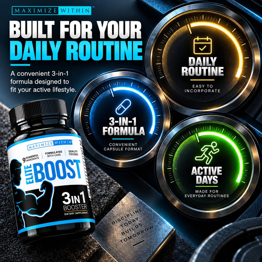 Maximum Slim Elite Boost 3 in 1 Testosterone Support - 120 Capsules - image 5