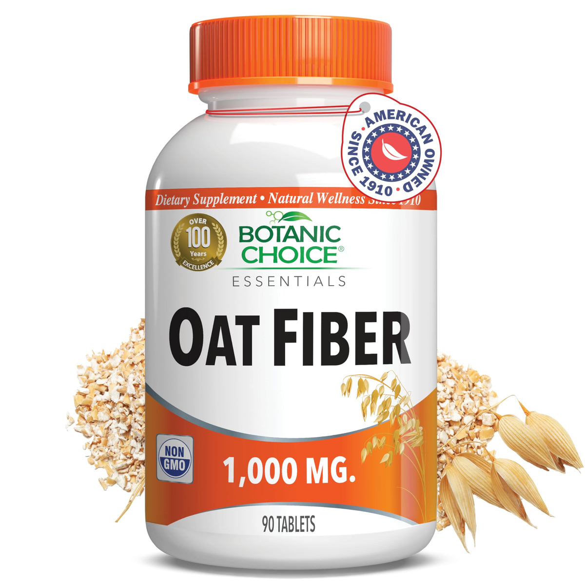 Botanic Choice Oat Fiber 1000mg Digestive Support - 90 Tablets