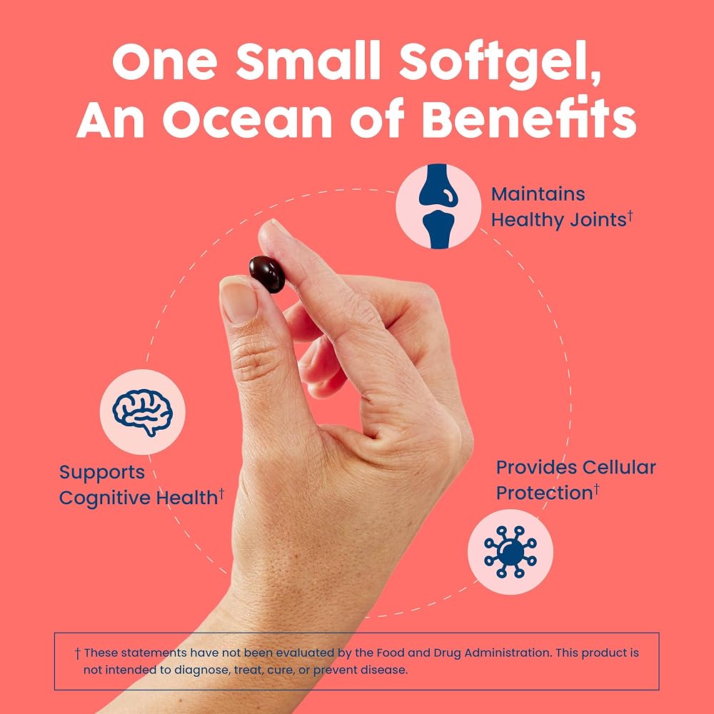 NativePath Antarctic Krill Oil 500mg Omega-3 - 60 Softgels - image 3