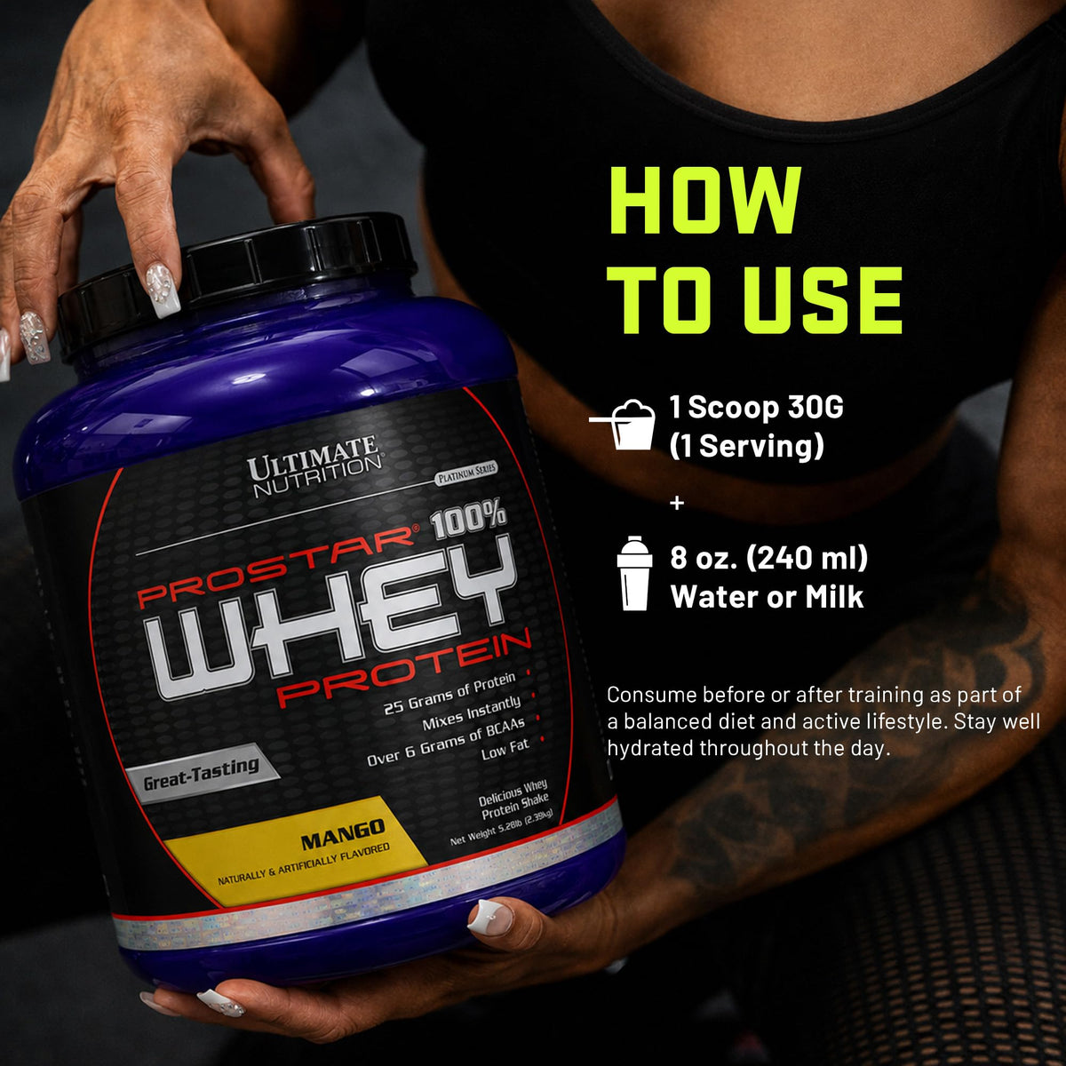 Ultimate Nutrition Prostar Whey Protein Isolate Powder for Muscle Gain