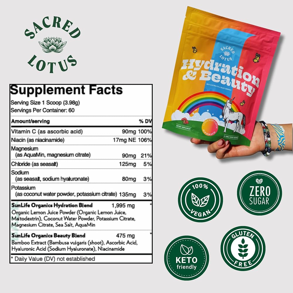 Sacred Lotus Hydration Bag + Packets Variation