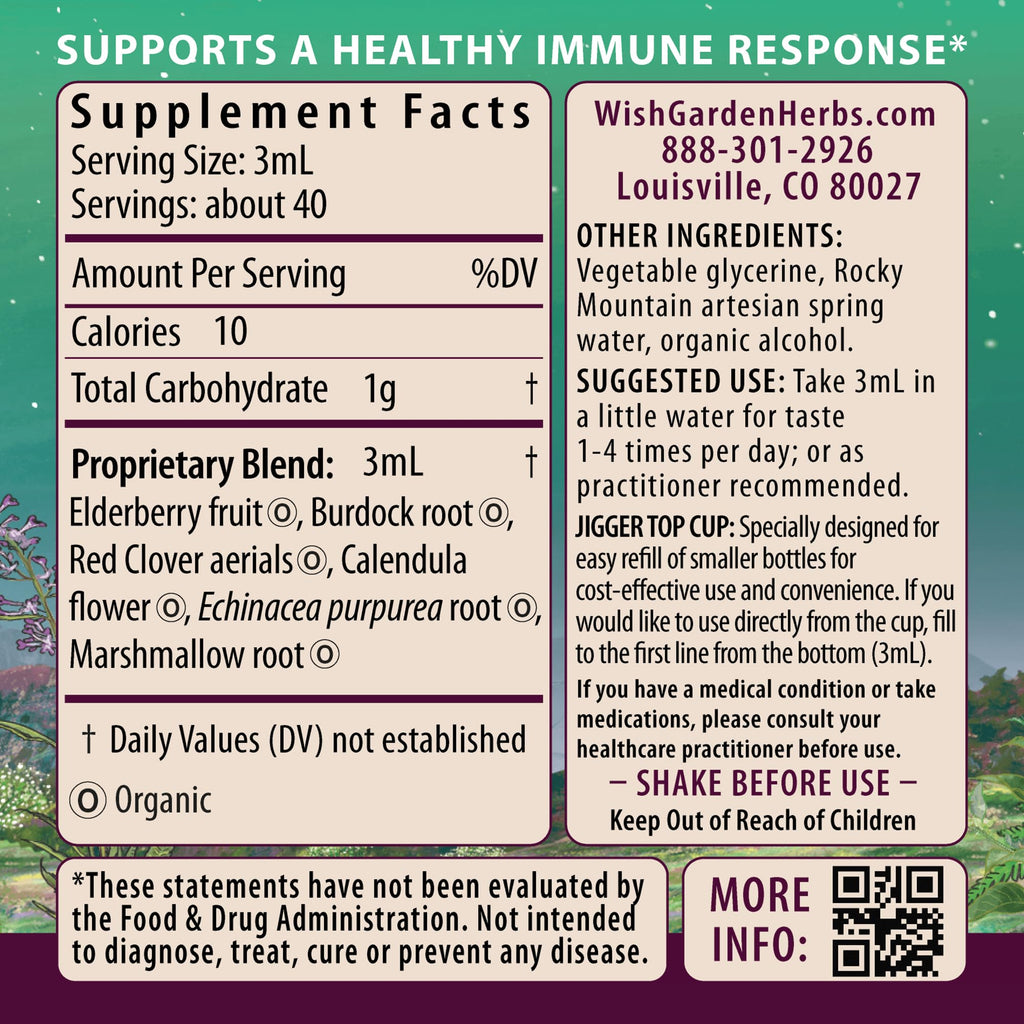 WishGarden Herbs Immune Boost for Pregnancy Herbal Tincture - 4 Fl Oz - image 2