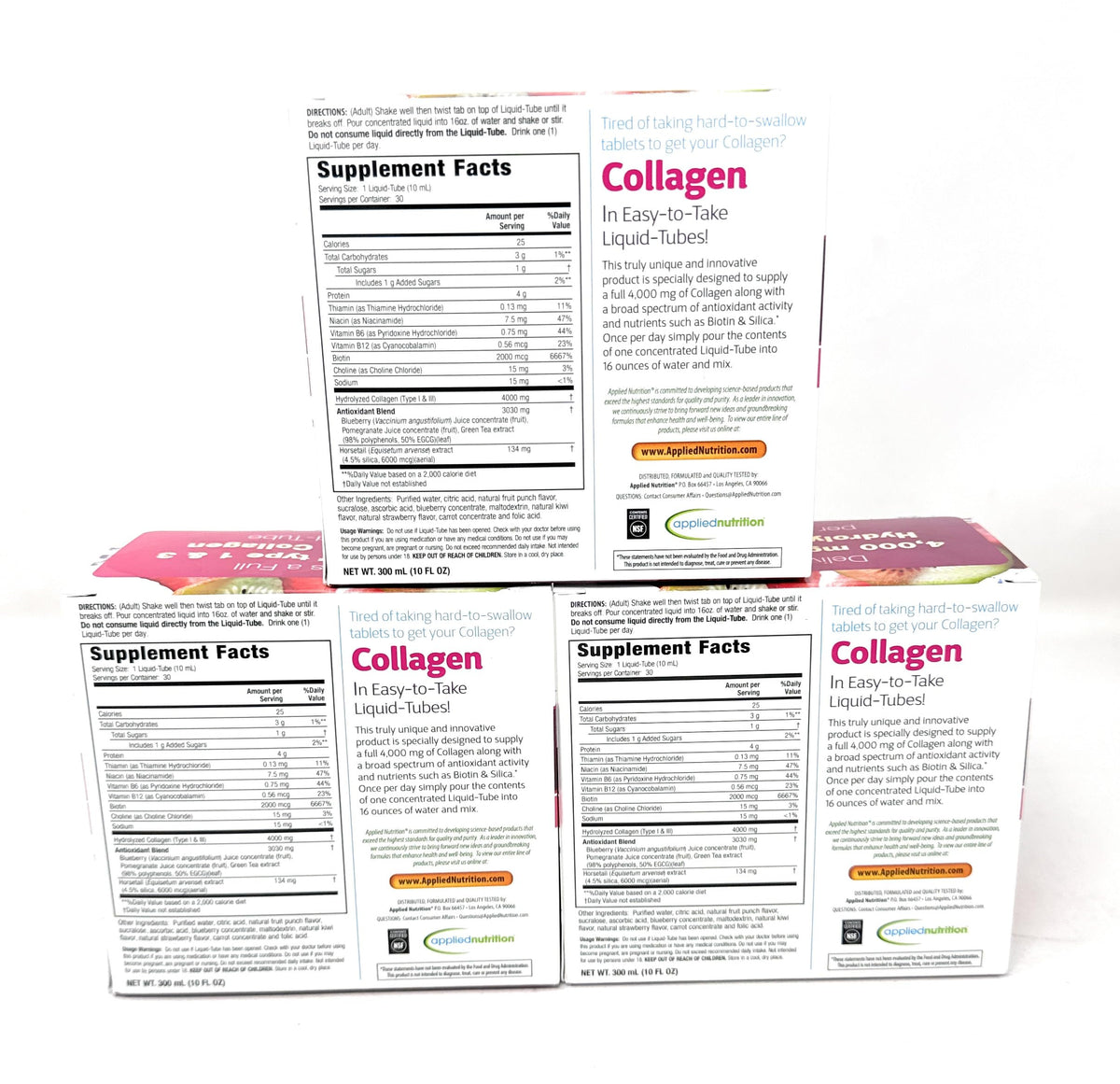 Applied Nutrition Liquid Collagen Strawberry & Kiwi (30 Count)