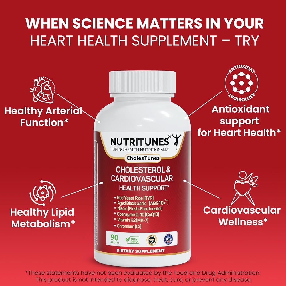 Nutritunes CholesTunes Cholesterol Support Supplement - 90 Capsules - image 2