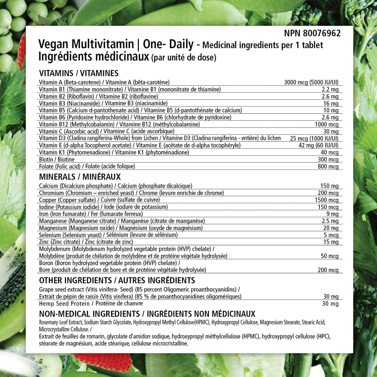 VEGANLY Vitamins Vegan Multivitamin One-Daily - 90 Tablets - image 6