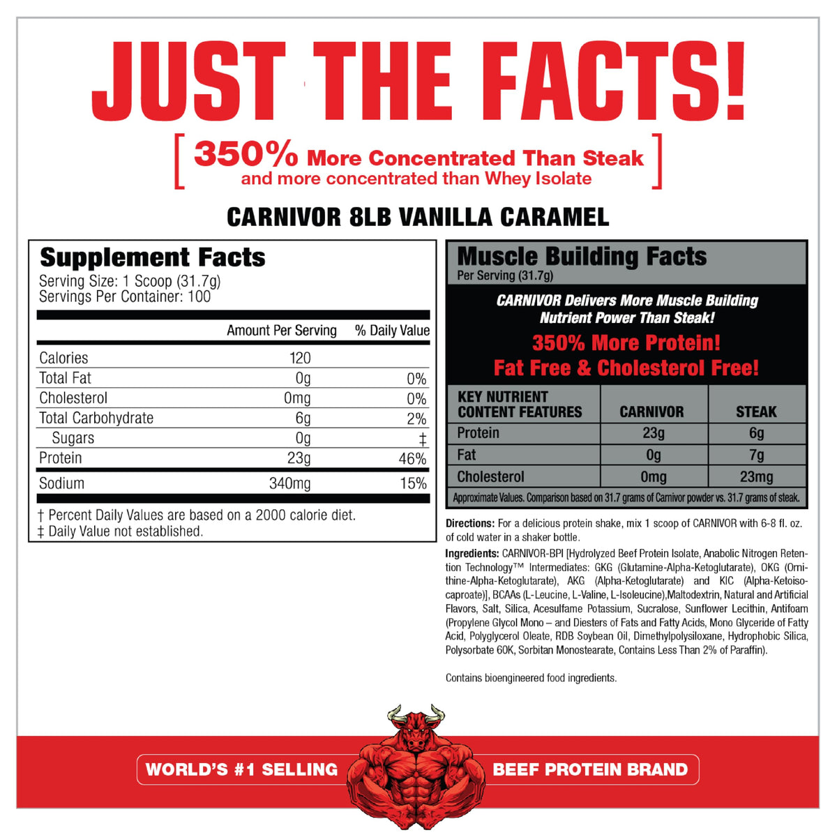 MuscleMeds Carnivor Beef Protein Isolate Powder