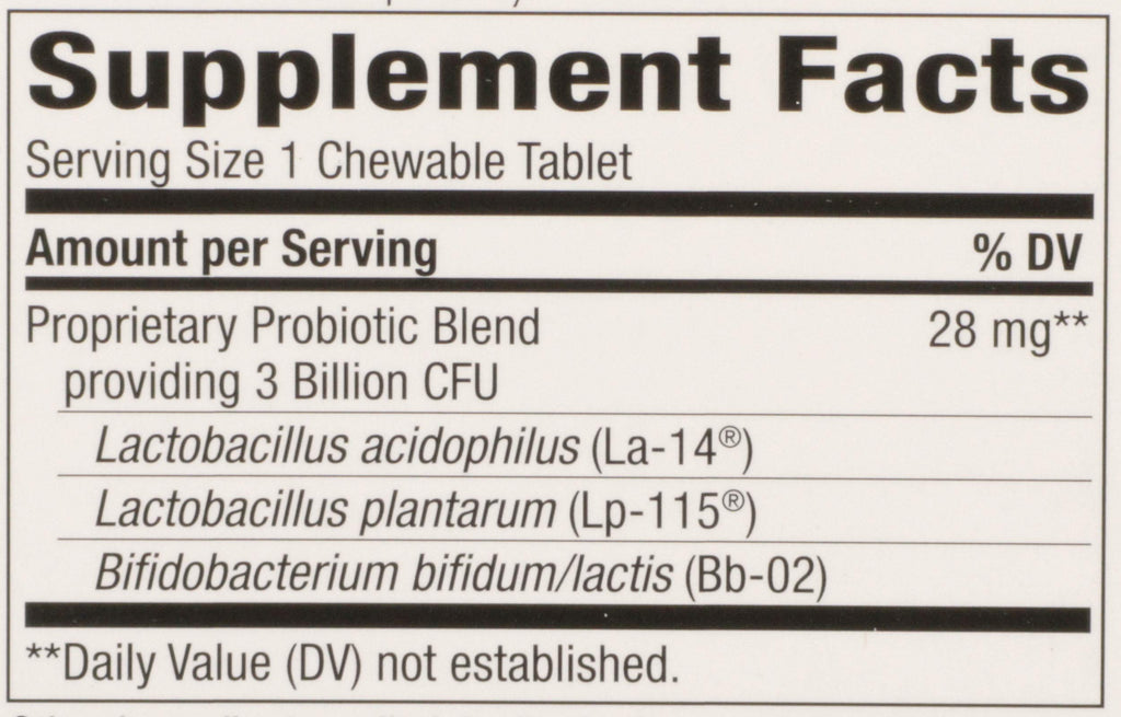 Nature's Way Primadophilus Kids Probiotic Chewables - 30 Tablets - image 3