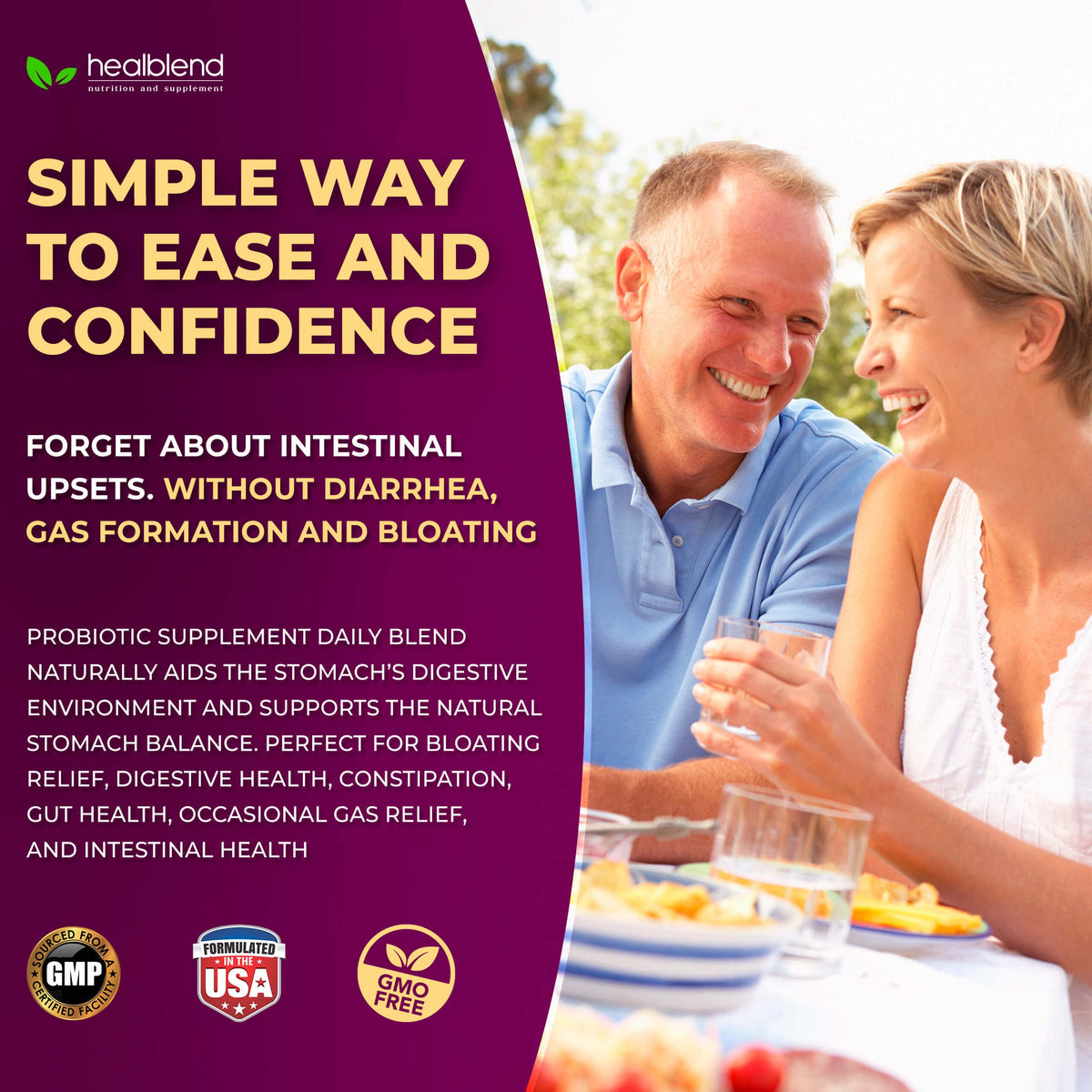healblend Probiotic Caps Digestive Health & Immune Support - image 5