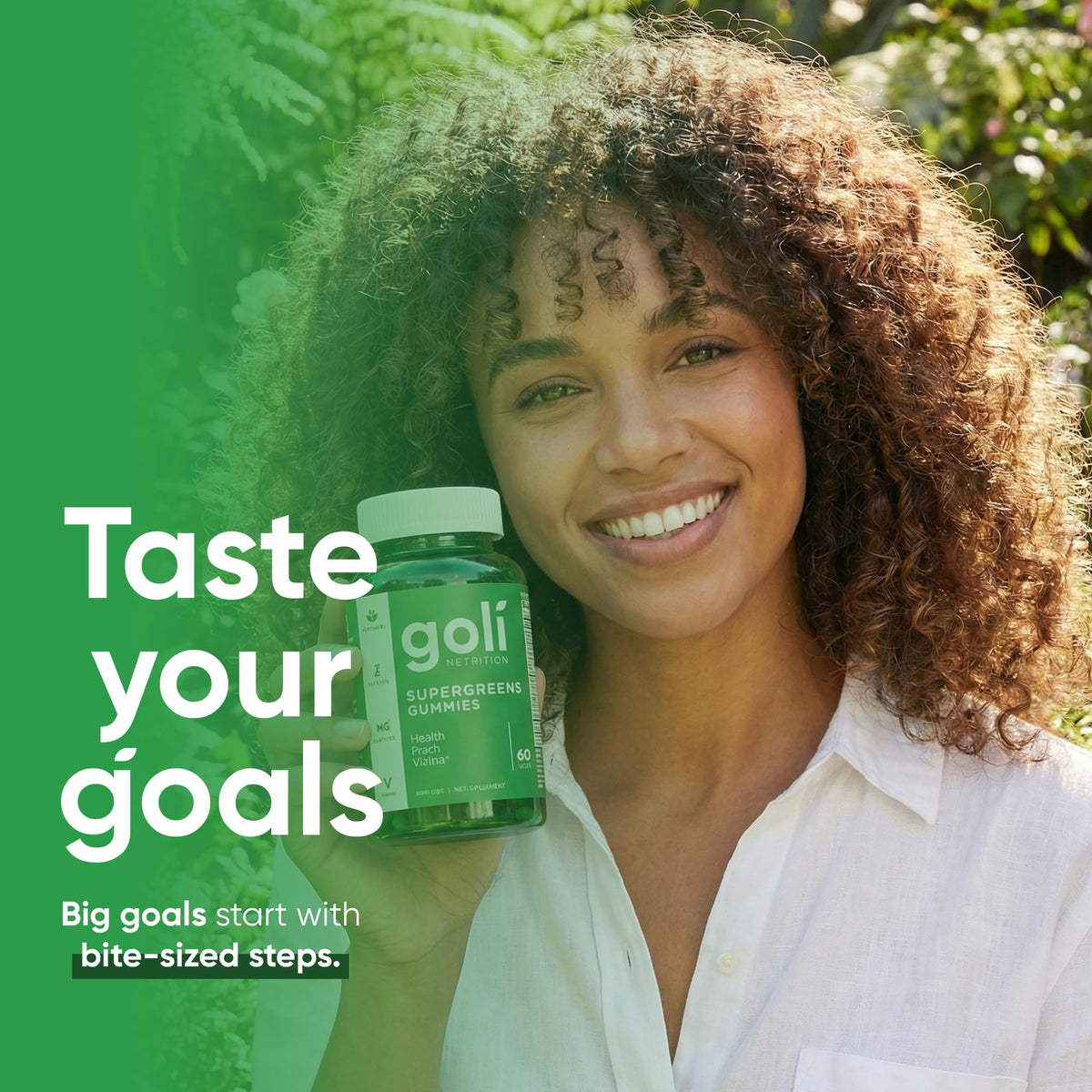 Goli Gummy Supergreens Vegan, Glutenfree Bottle