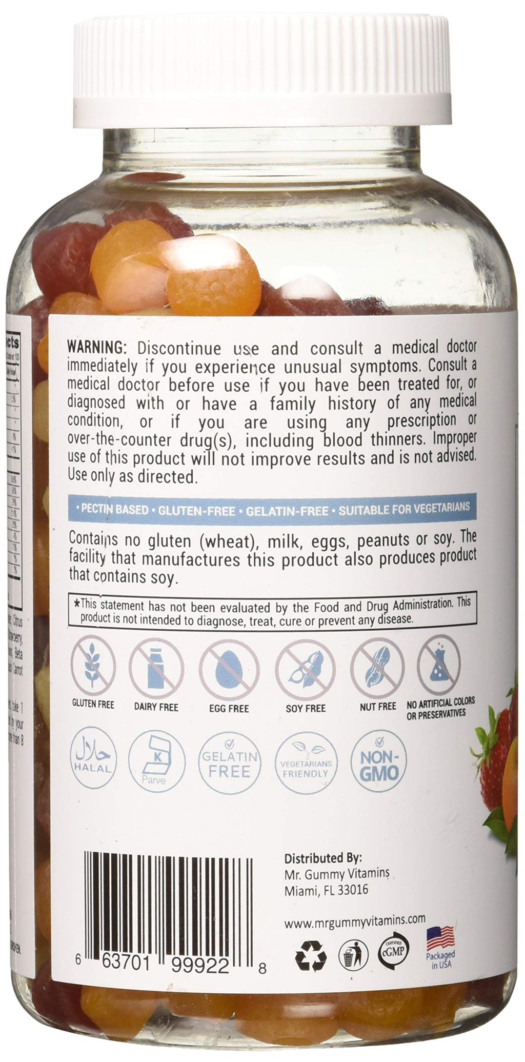 Lutrovita Lutrovita Gummy Pineapple Orange Strawberry Count