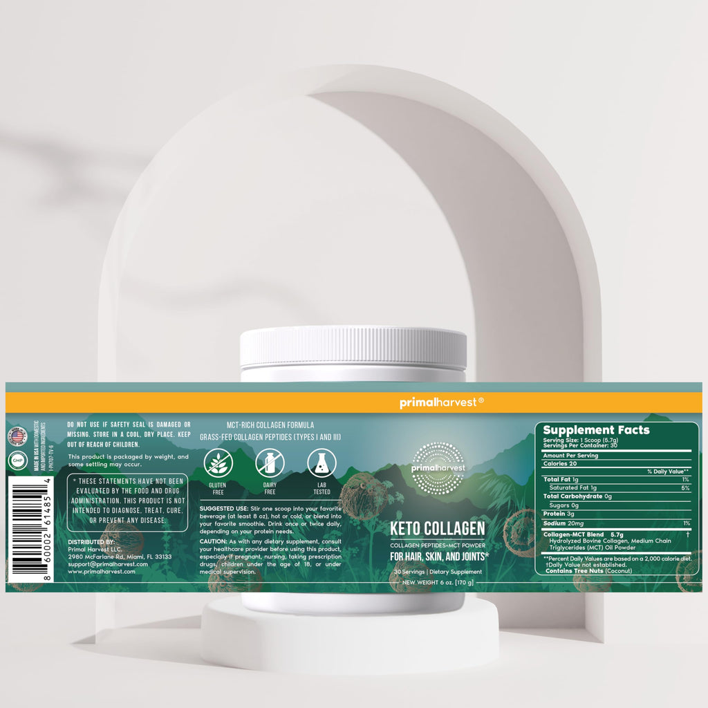 Primal Harvest Collagen Powder for Women or Men Primal Collagen