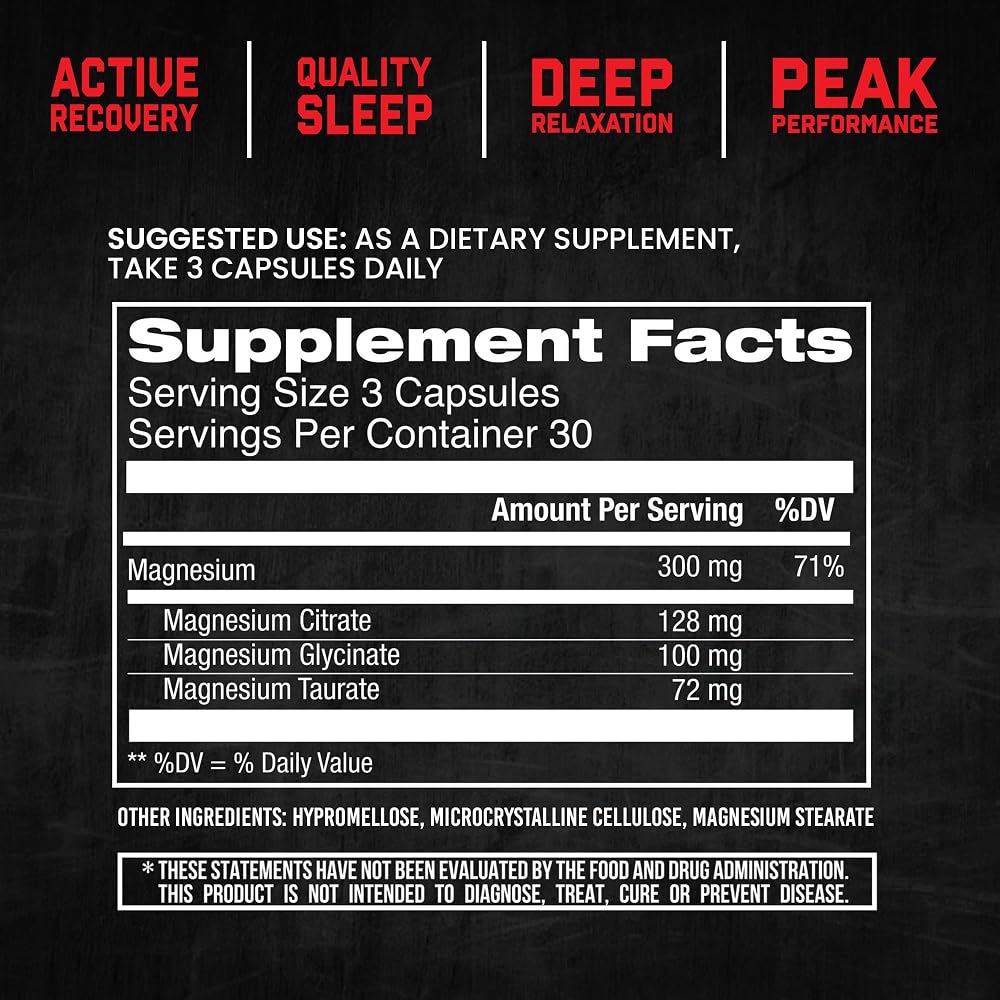 Jocko Fuel Magnesium Glycinate, Citrate & Taurate Complex - 30 Capsules - image 7
