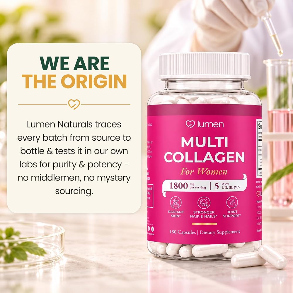Lumen Naturals Multi Collagen for Women - 180 Capsules - image 6