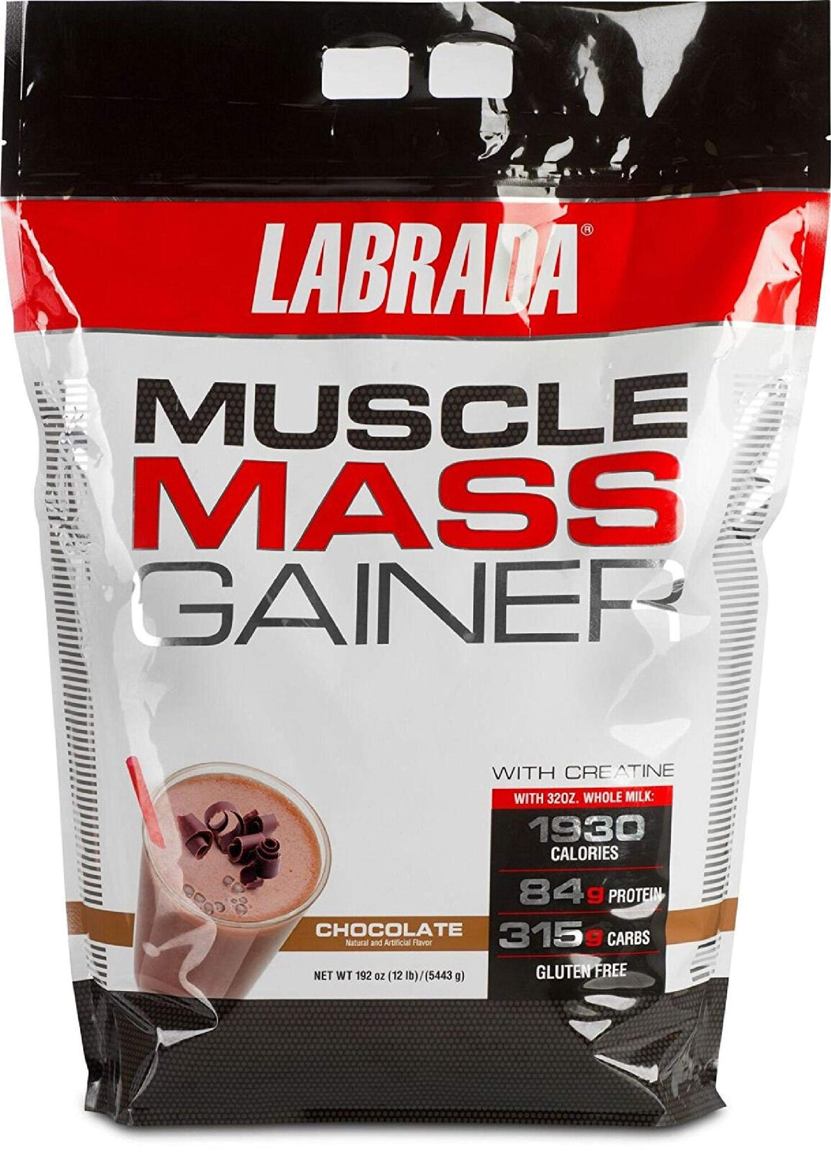 Labrada Nutrition Muscle Mass Gainer Chocolate - 12 Pound