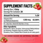 HOLY STRIPS Vitamin B12 Oral Strips Strawberry - 30 Count - image 7