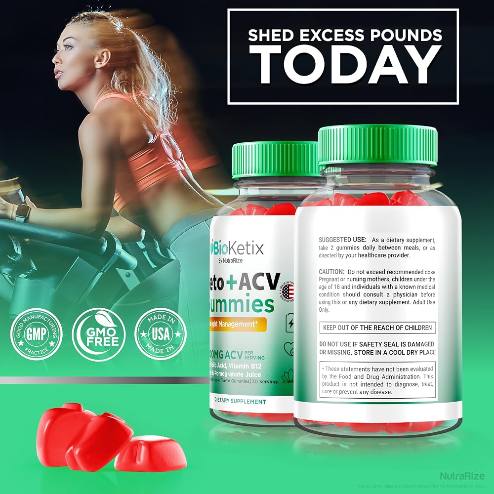 NutraRize Bioketix Keto ACV Gummies Weight Loss Support - 120 Gummies - image 8