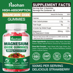 Haohan Magnesium Oxide Gummies 500mg - 120 Gummies - image 2