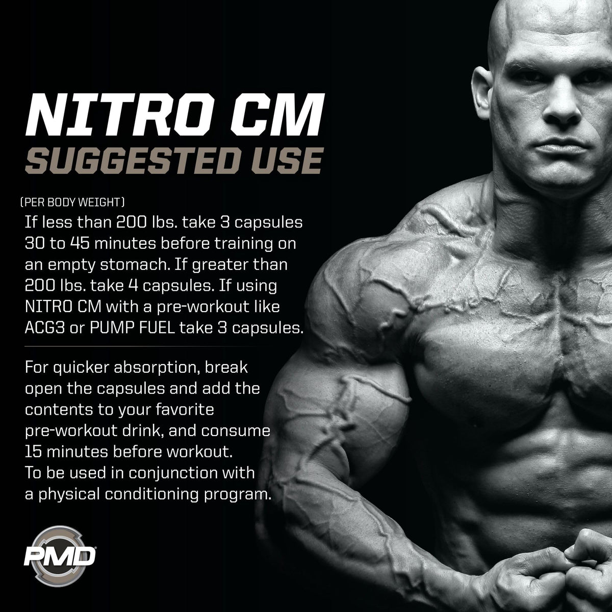 PMD Sports Nitro CM Nitric Oxide - 90 Capsules