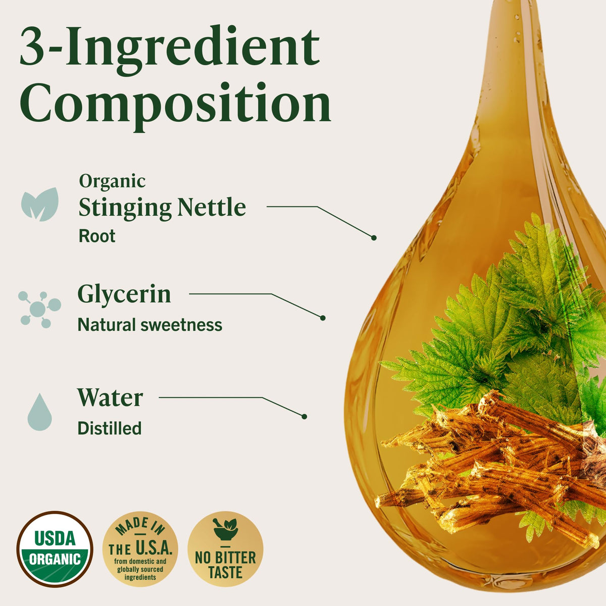 HERBAMAMA USDA Organic Stinging Nettle Root Tincture - 4 fl oz - image 5