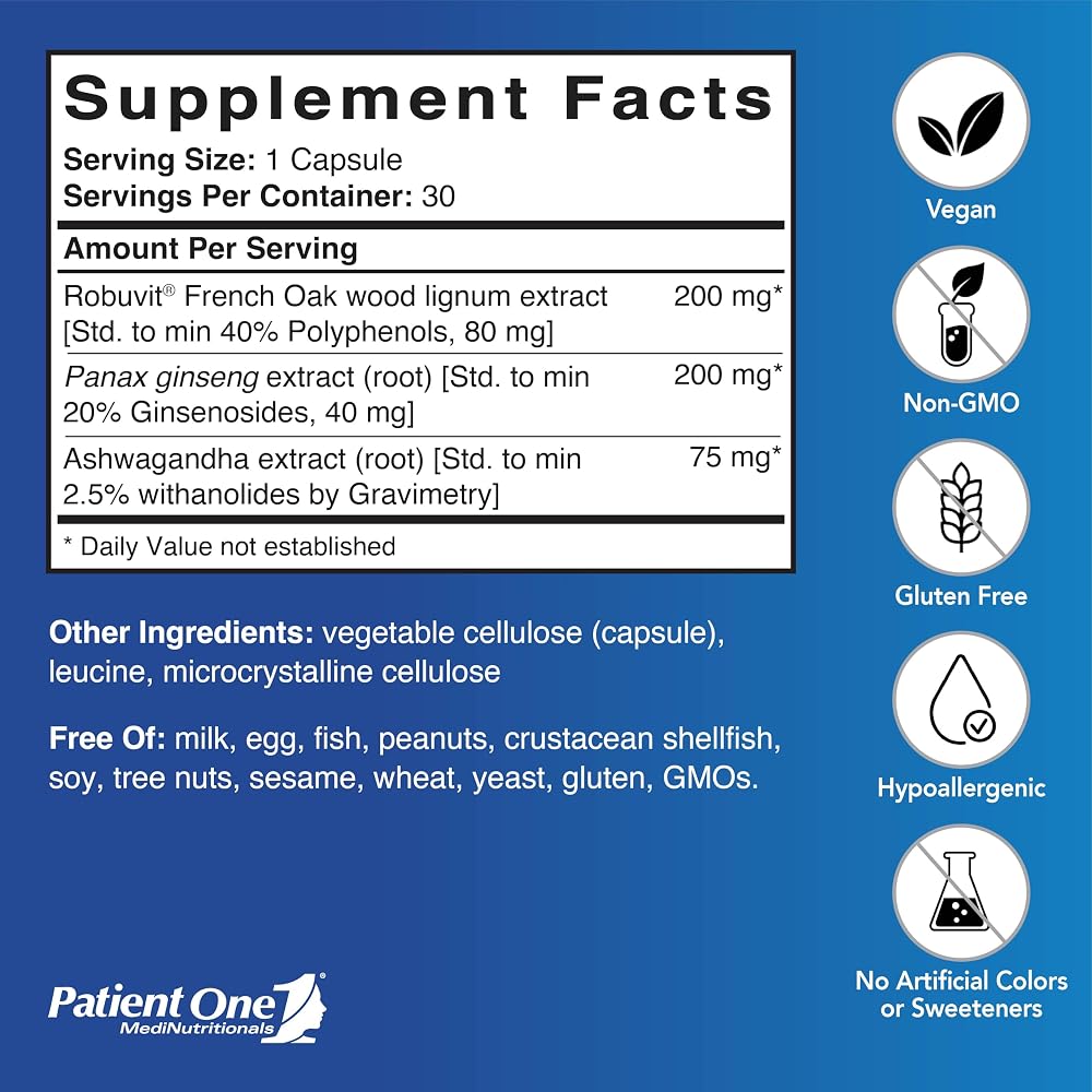 Patient One MitoEnergy-Plex Energy Support - 30 Capsules - image 2