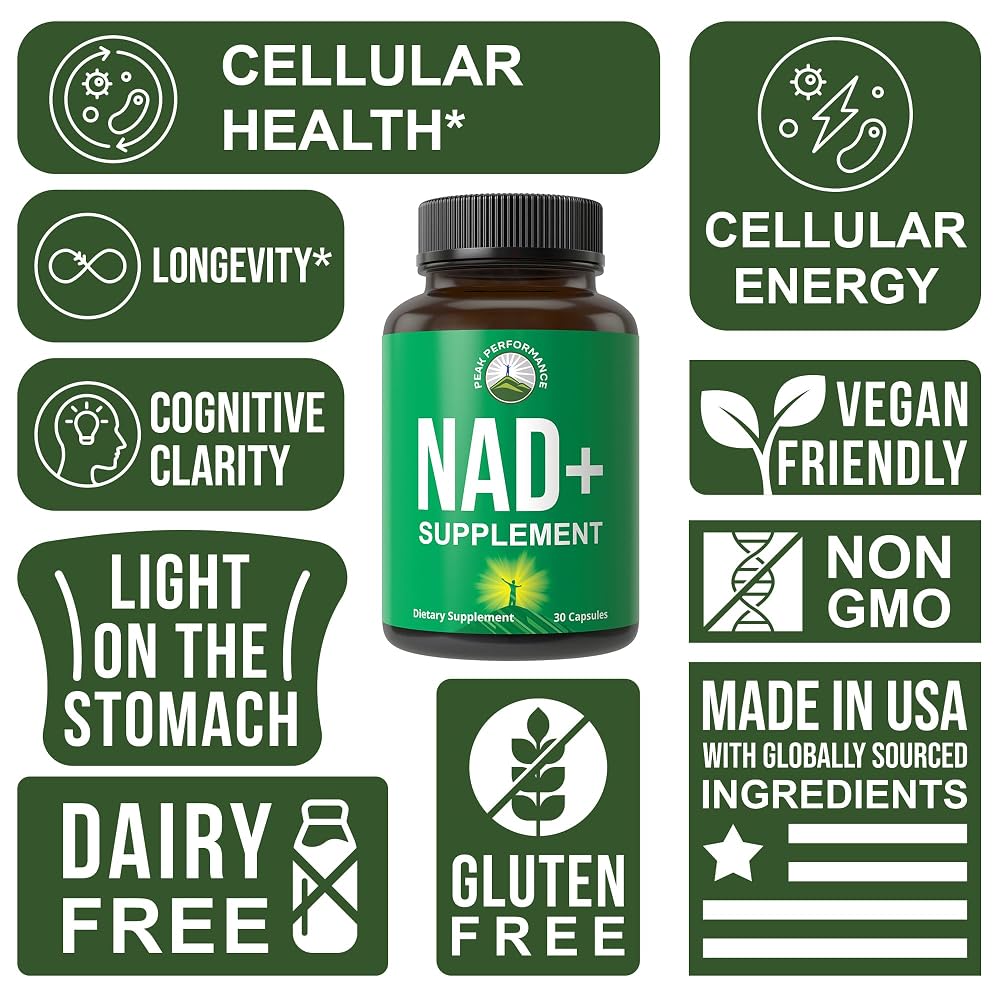 Peak Performance NAD Supplement Capsule for Healthy Aging - 30 Capsules - image 3