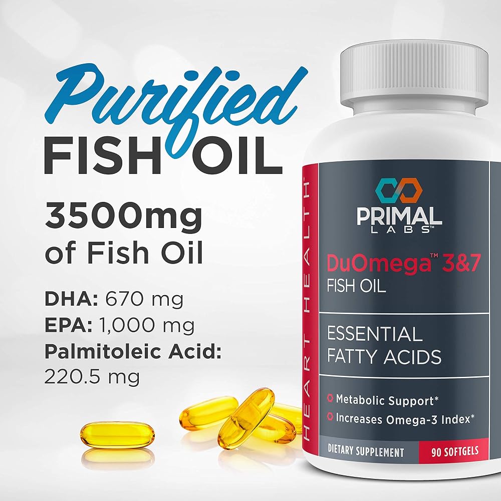 Primal Labs DuOmega 3&7 Fish Oil Supplement - 90 Capsules - image 3