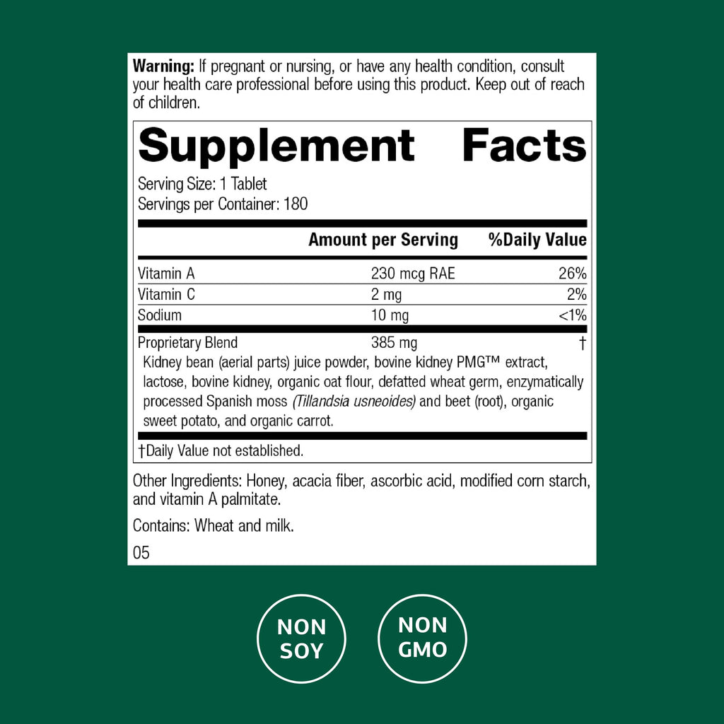 Standard Process Renafood Kidney Function Support - 180 Tablets - image 2