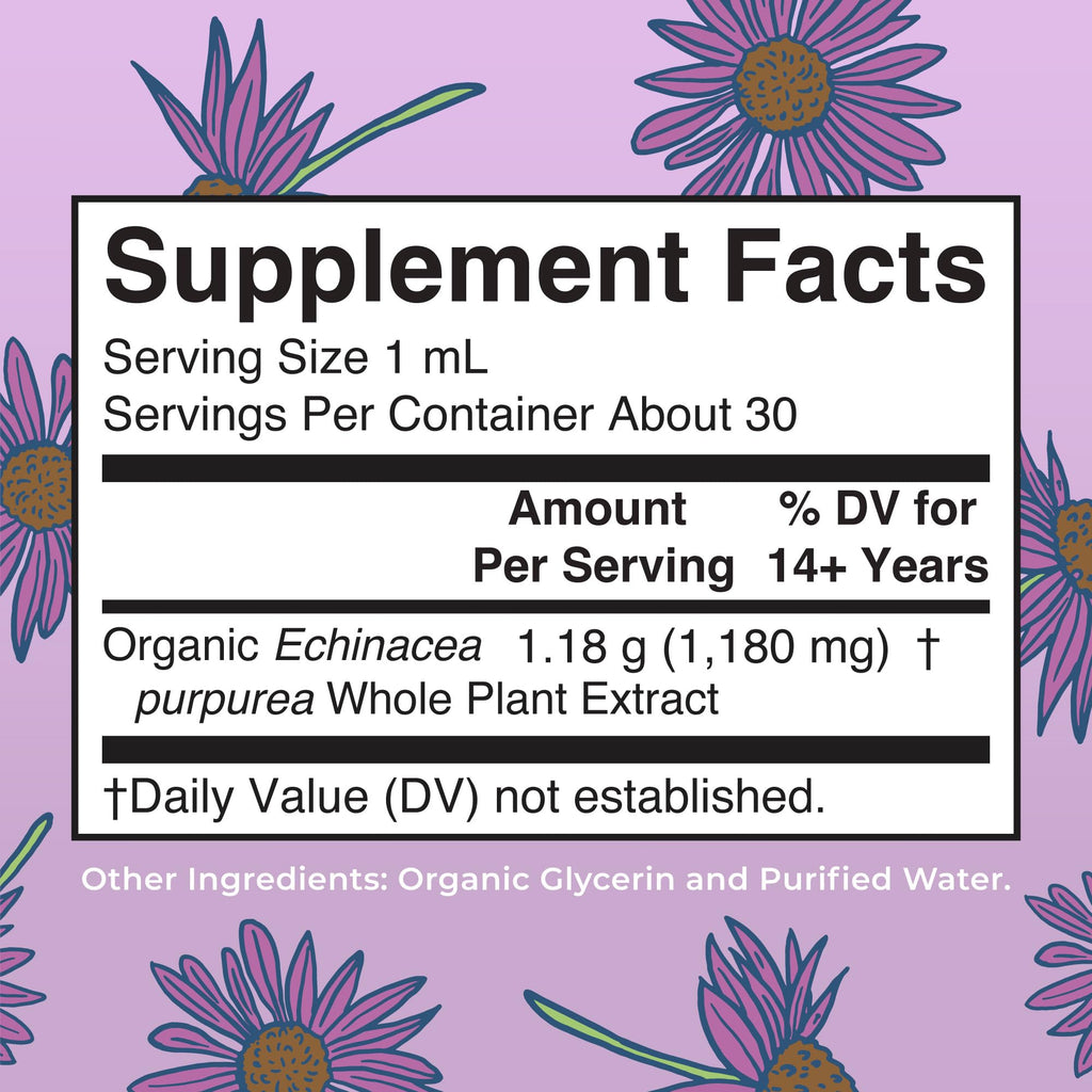 MARYRUTH'S Organic Echinacea Purpurea Liquid Drops - 1 Fl Oz - image 2