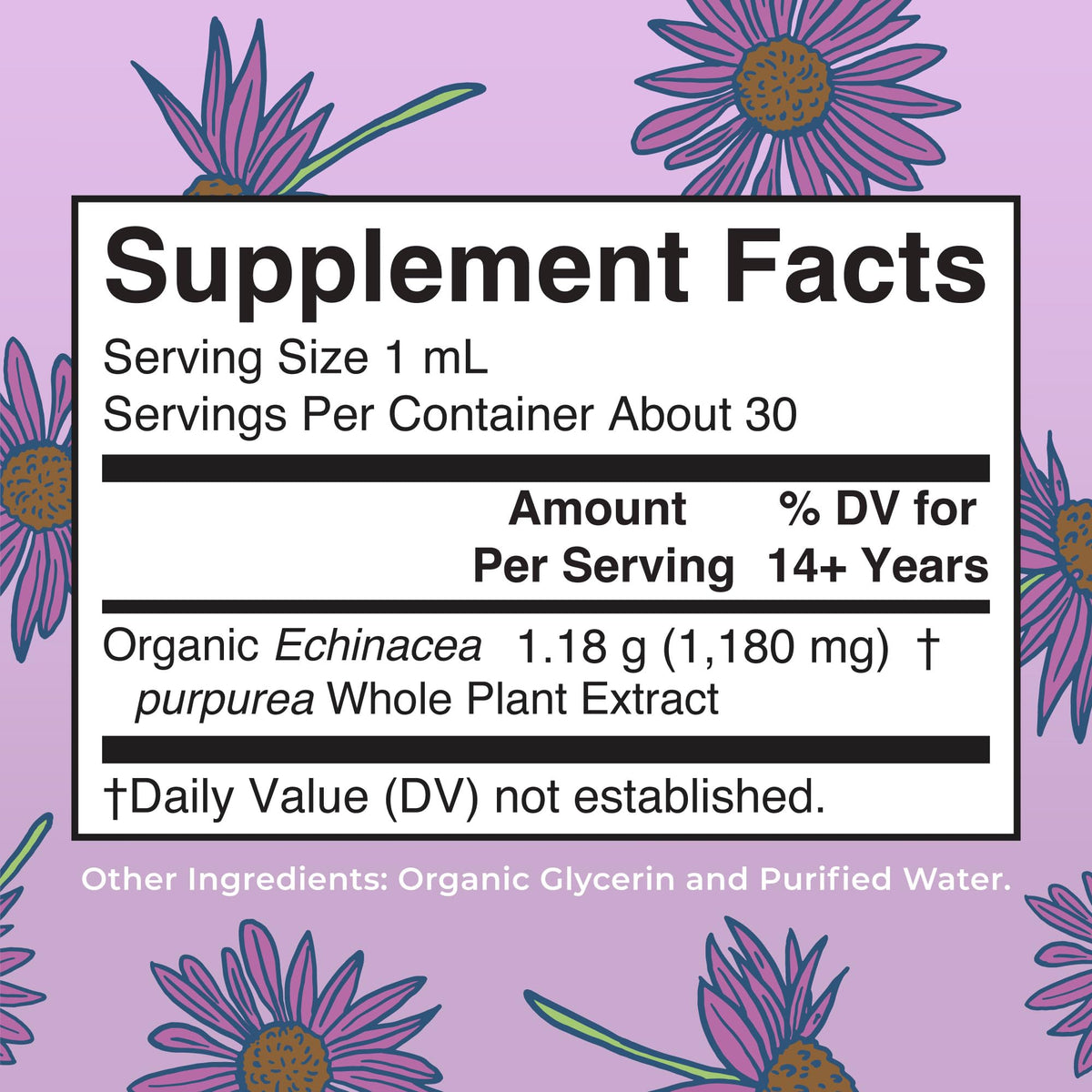 MARYRUTH'S Organic Echinacea Purpurea Liquid Drops - 1 Fl Oz - image 2