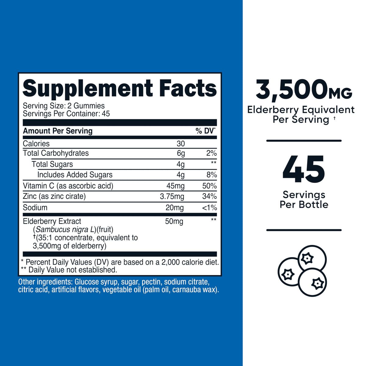 Nutricost Elderberry Extract Gummies - 90 Gummies - image 2