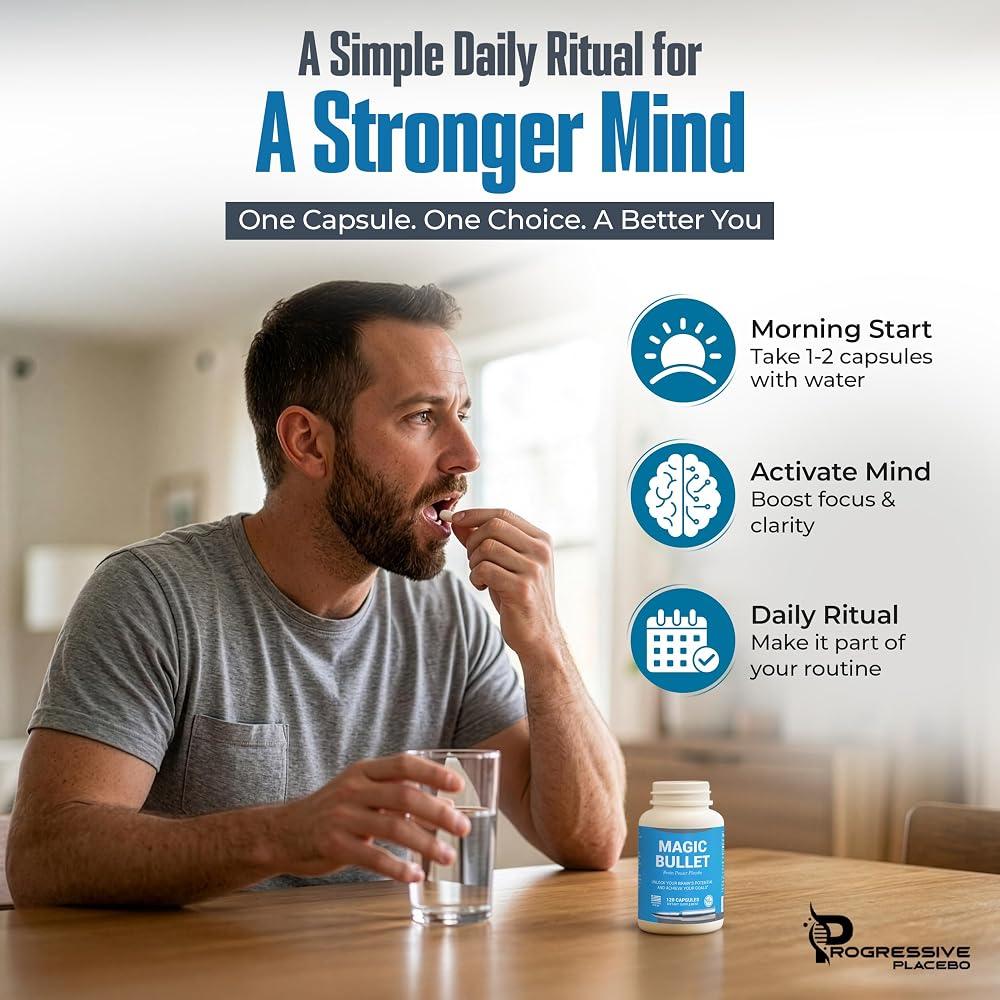 Progressive Placebo Magic Bullet Honest Placebo Pills - 240 Capsules - image 3